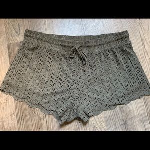 Olive green shorts